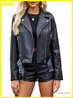 Faux Suede Oversized Leather Jacket Motorcycle Coat Y2k Fall Winter